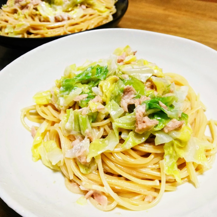 簡単!ツナとキャベツの和風マヨパスタ